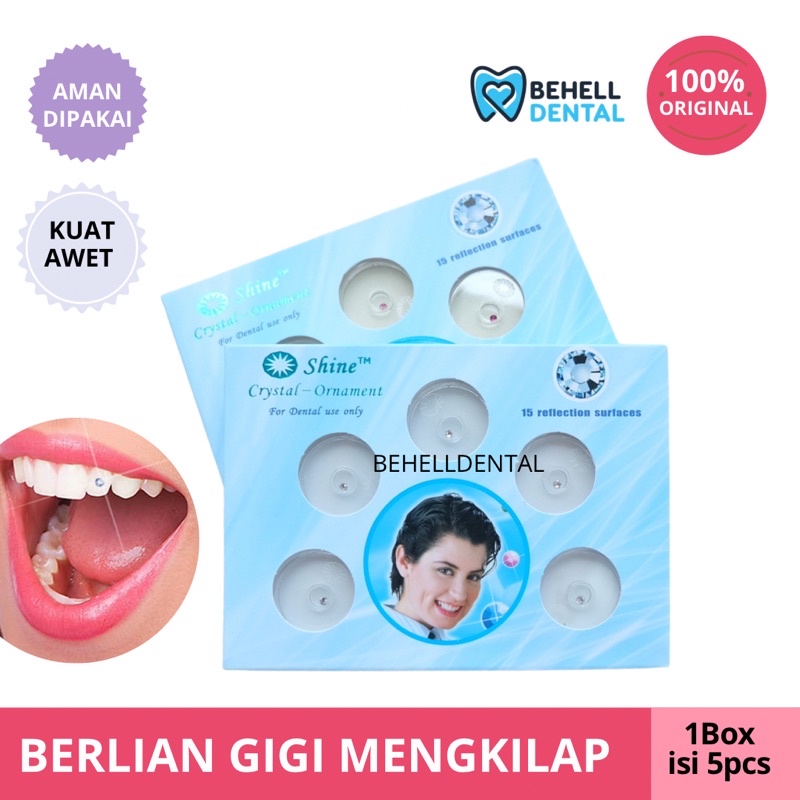 BERLIAN PERMATA DIAMON GIGI SHINE MENGKILAP / DENTAL DIAMOND Warna Warni Bening / TOOTH TEETH / BEHELLDENTAL ORI