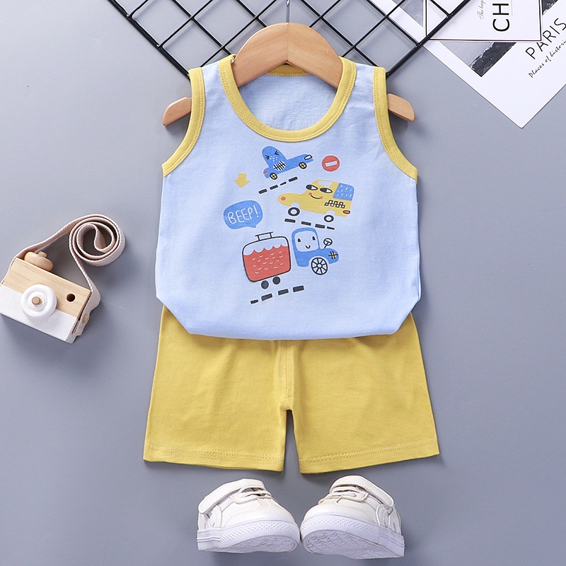 Setelan baju dan celana anak import bahan berkualitas unisex cowok cewek ukuran lengkap