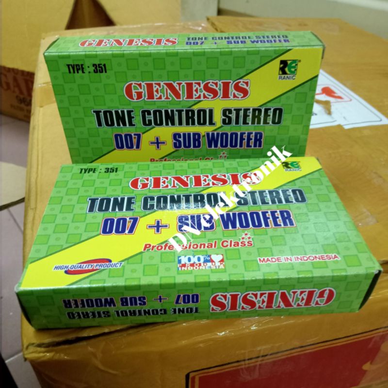 kit tone control stereo 007+ subwoofer  Genesis.