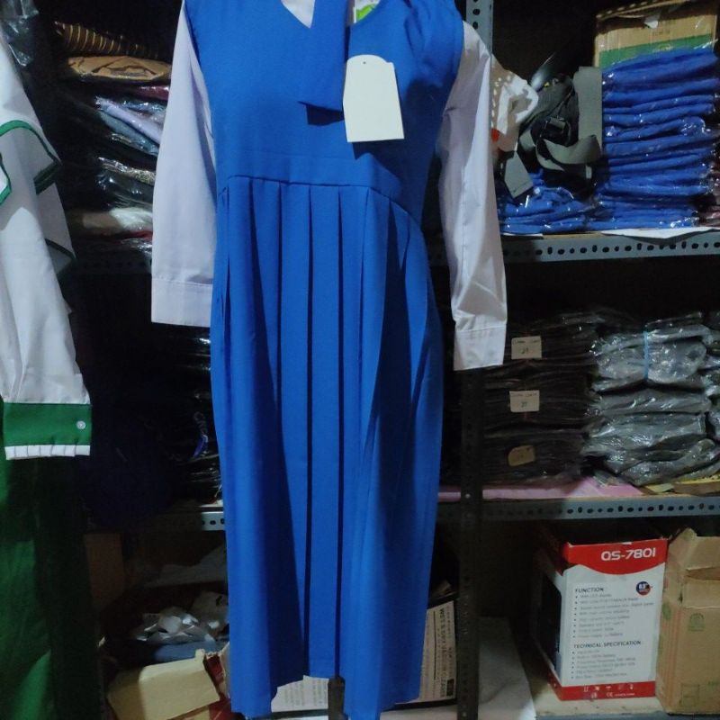 Seragam TK biru Benhur terbaru