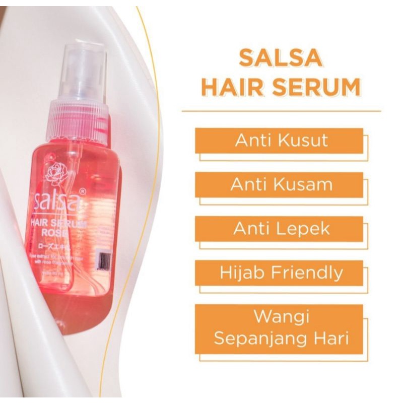 SALSA HAIR SERUM SPRAY SERUM RAMBUT MIST ROSE GROWTH KERATIN REPAIR