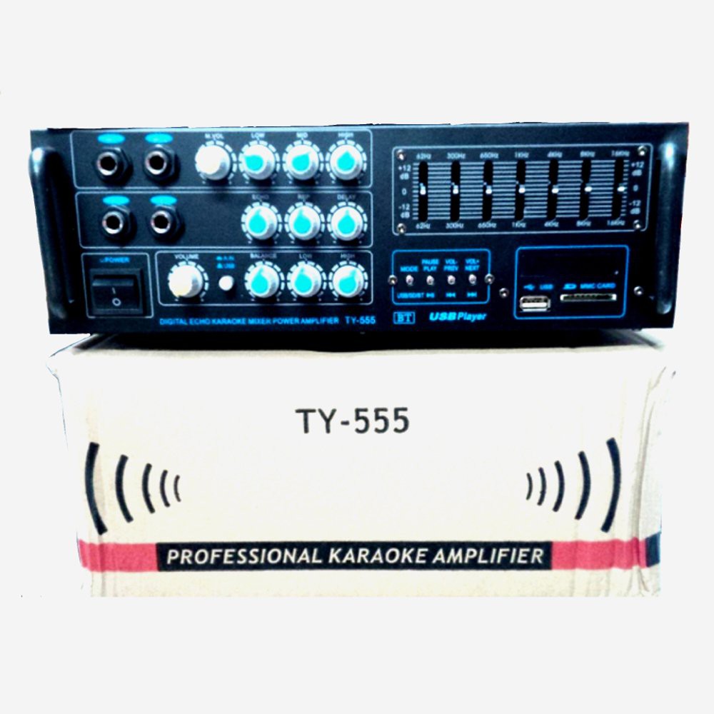 Murah  Ampli Fier Karaoke Ty 555 Equaliser Usb Sd Card Bluetooth