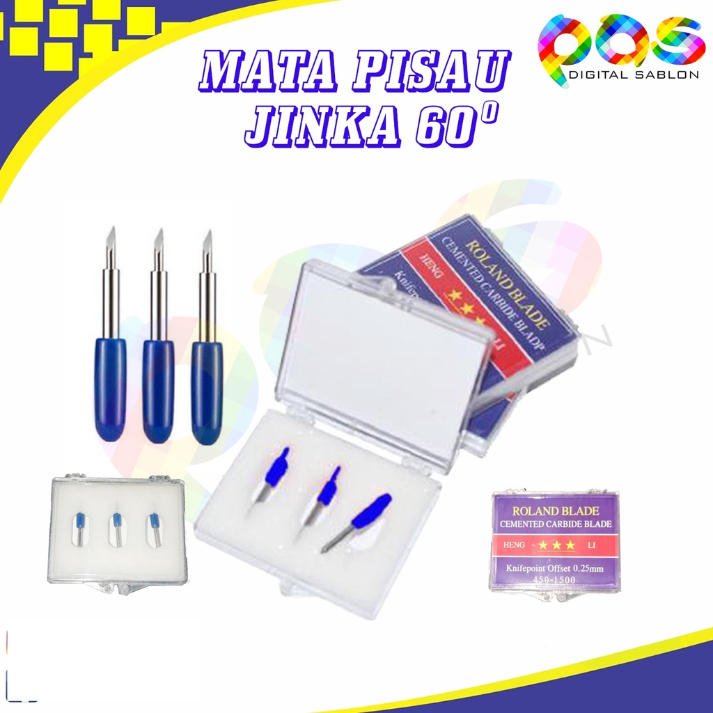 Mata Pisau Mesin Cutting Jinka / Roland Blade 60 derajat