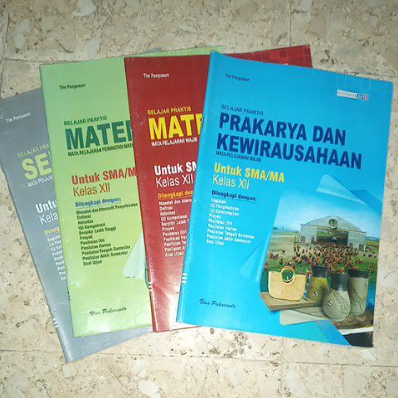 BUKU LKS VIVA PAKARINDO SMA KELAS XII / 12 SENI BUDAYA, MATEMATIKA MINAT, MATEMATIKA WAJIB, PKWU