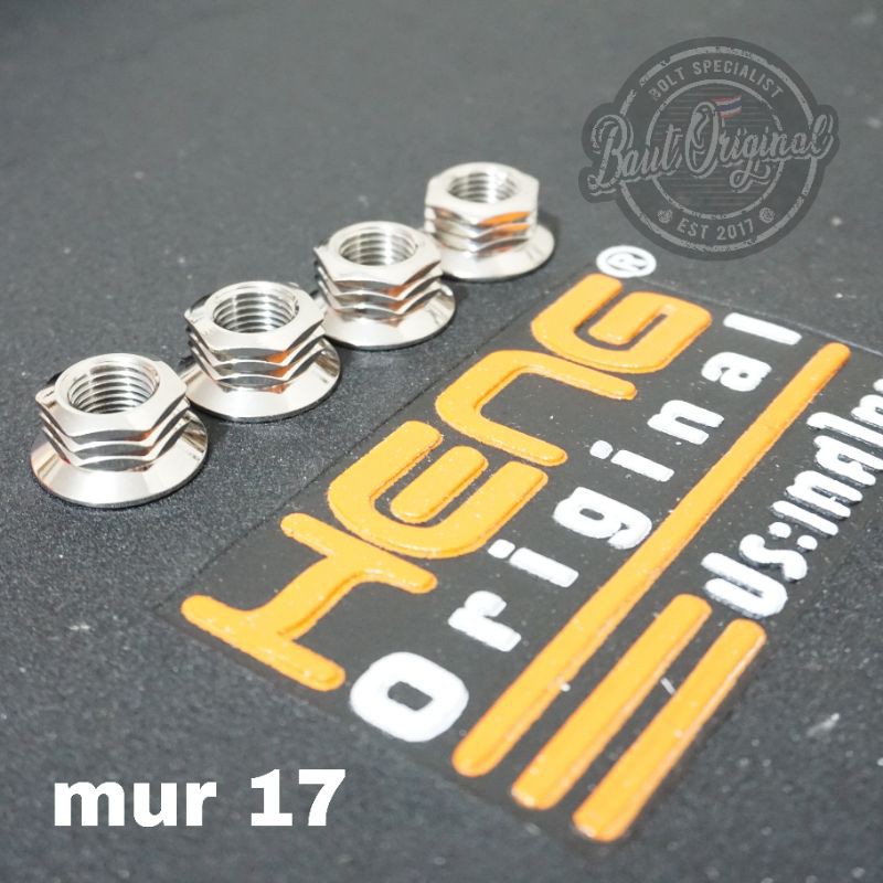 mur probolt silver m12 atau mur 17 original heng stainless