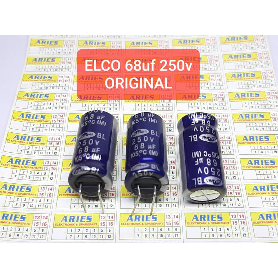 ELCO 68uf 250v ORIGINAL