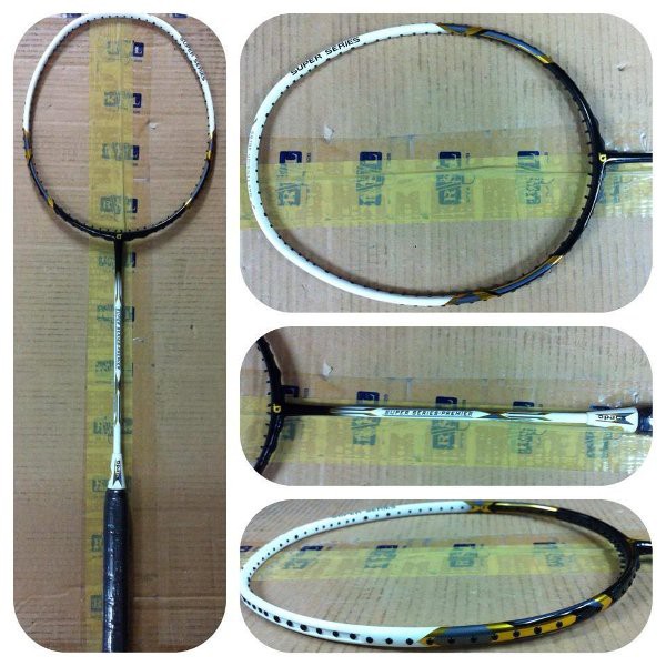 Raket Badminton APACS Super Series Premier  max tens 38lbs , 100% Or BO1134 CN BAT