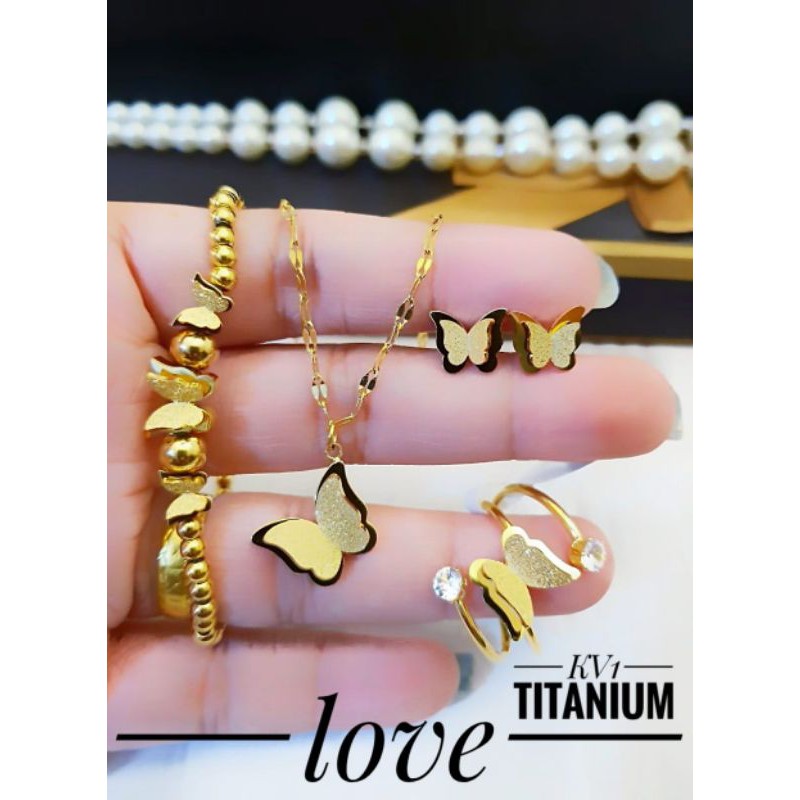 Titanium Set Perhiasan Wanita Aa30m