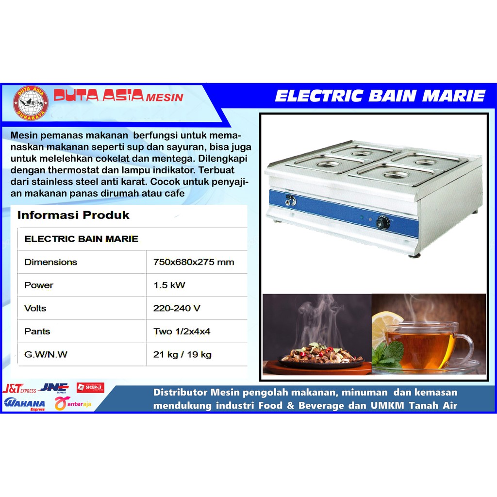 MESIN PEMANAS MAKANAN ELEKTRIK 4 PAN