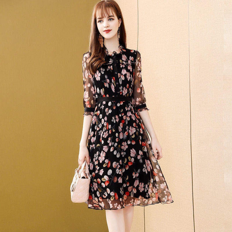 COD DERSS/dress bunga/dress bunga korea/dress korea/midi dress korea/long dress korea/dress bunga