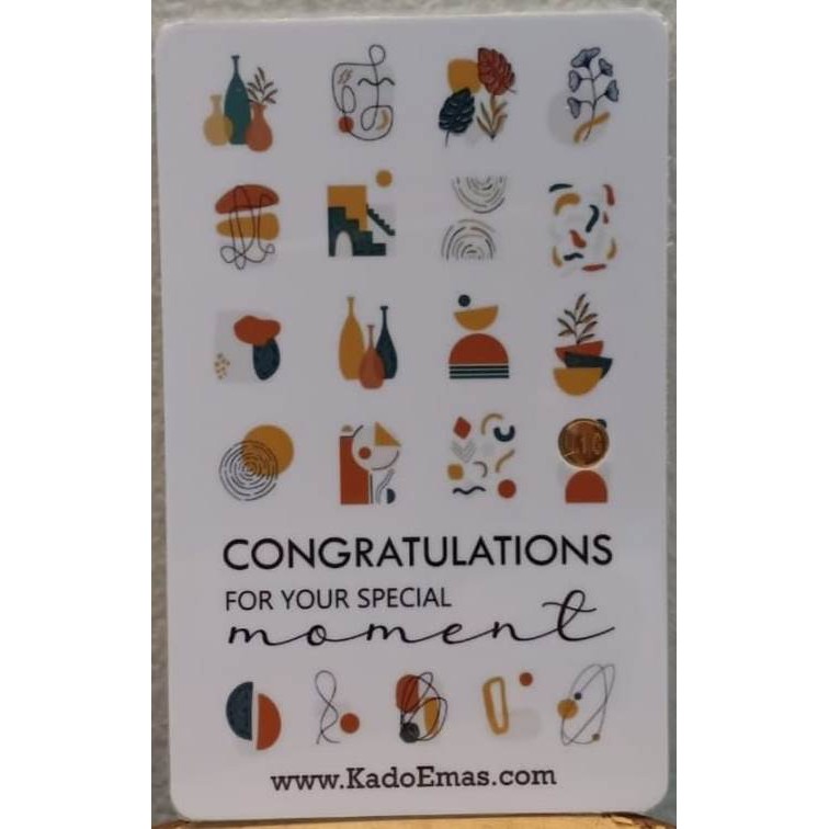 

LM KADO EMAS MINI GIFT SERIES - CONGRATULATION 0,1 GRAM (NEW)