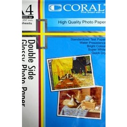 

✮ Kertas Photo Coral Glossy Double Side A4-220 Gr (Pack=20 Sheet) ✯