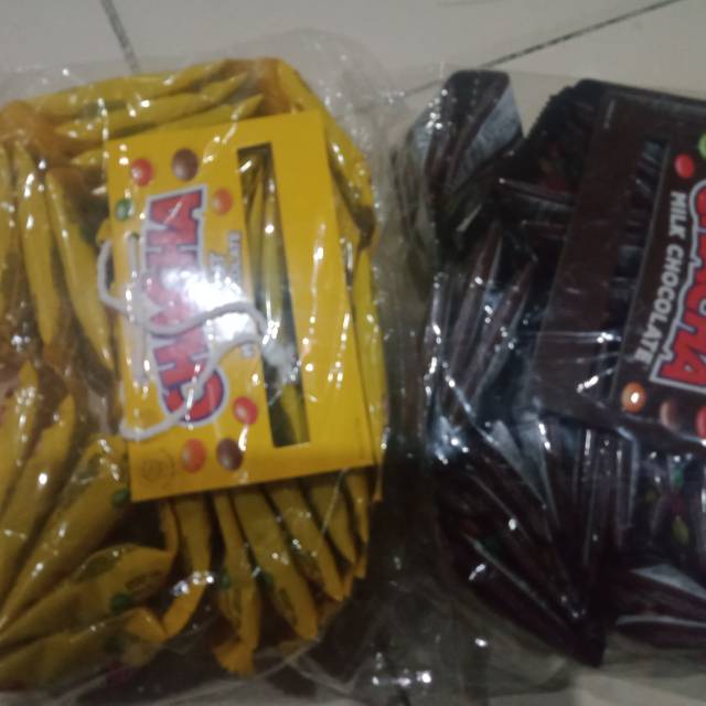 

Cha Cha coklat & kacang 1pak isi 3 renceng@10x13 gram