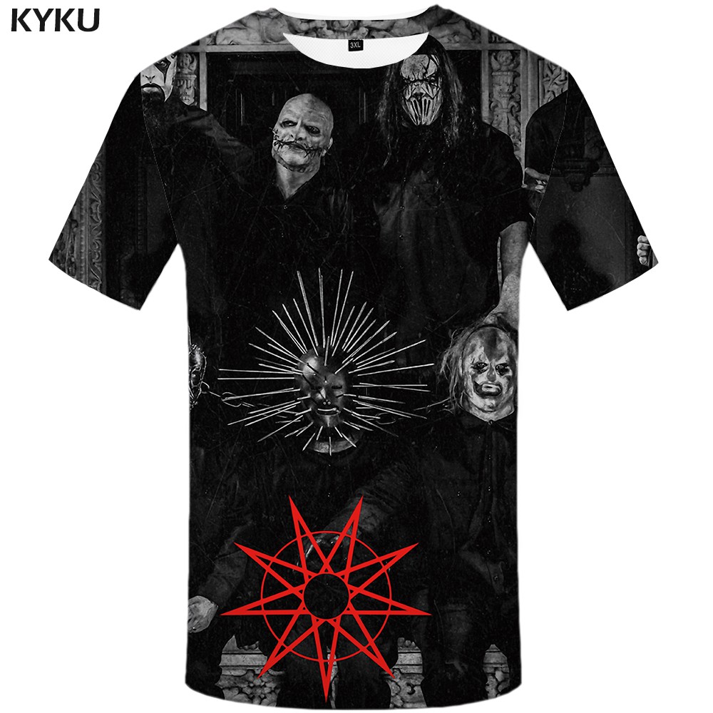 black printed t shirt mens