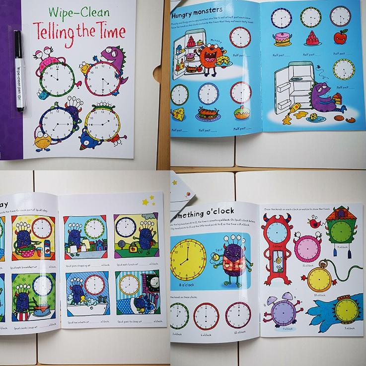 

New MAMAME USBORNE WIPE CLEAN BOOK ACTIVITIES