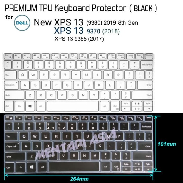 

Termurah Keyboard Protector Dell Xps 13 9370 9380 - Premium Tpu Black