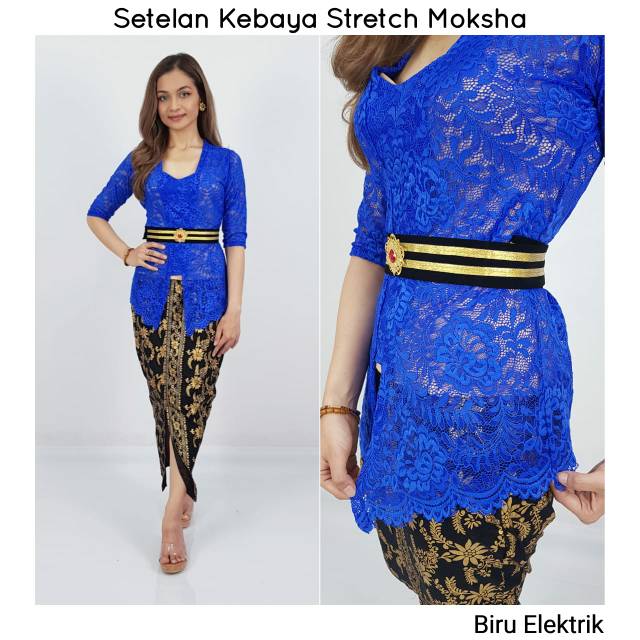 Setelan Kebaya Bali strech | paket kebaya murah strech Moksa