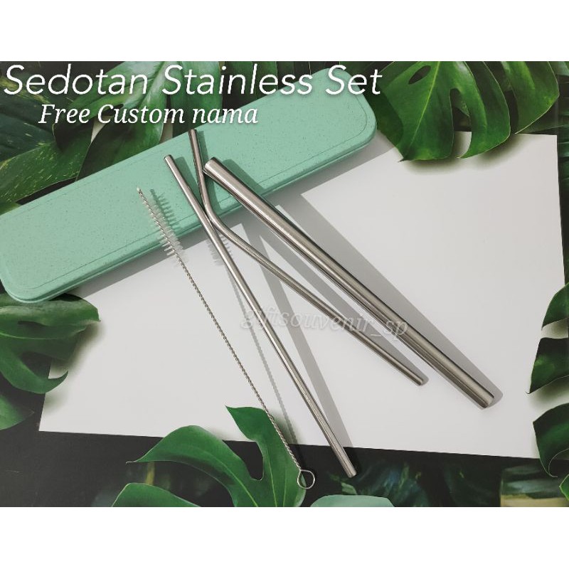 SEDOTAN STAINLESS SET +BOX | 4in1 Polos