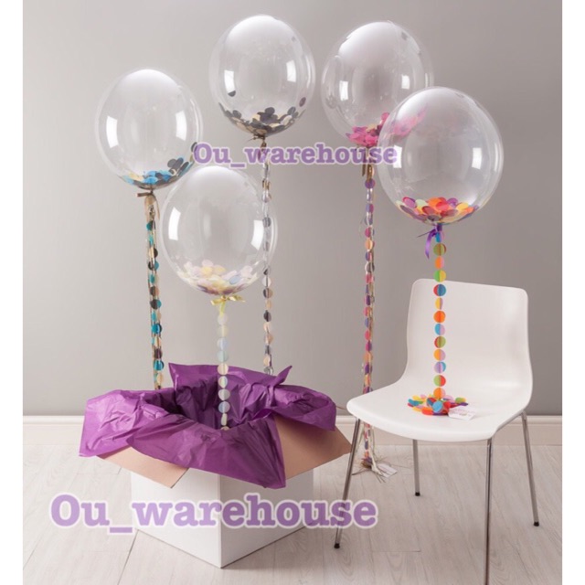 Balon pvc transparan - balon jumbo transparan - balon bening - balon transparan pvc dekor