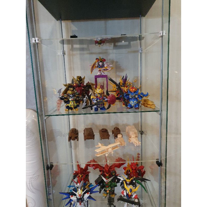 clip penambah rak kaca display figure