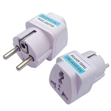 Adapter Steker Over mini steker Sambungan charger Xiaomi penyambung steker pipih kaki 3 ke kaki 2