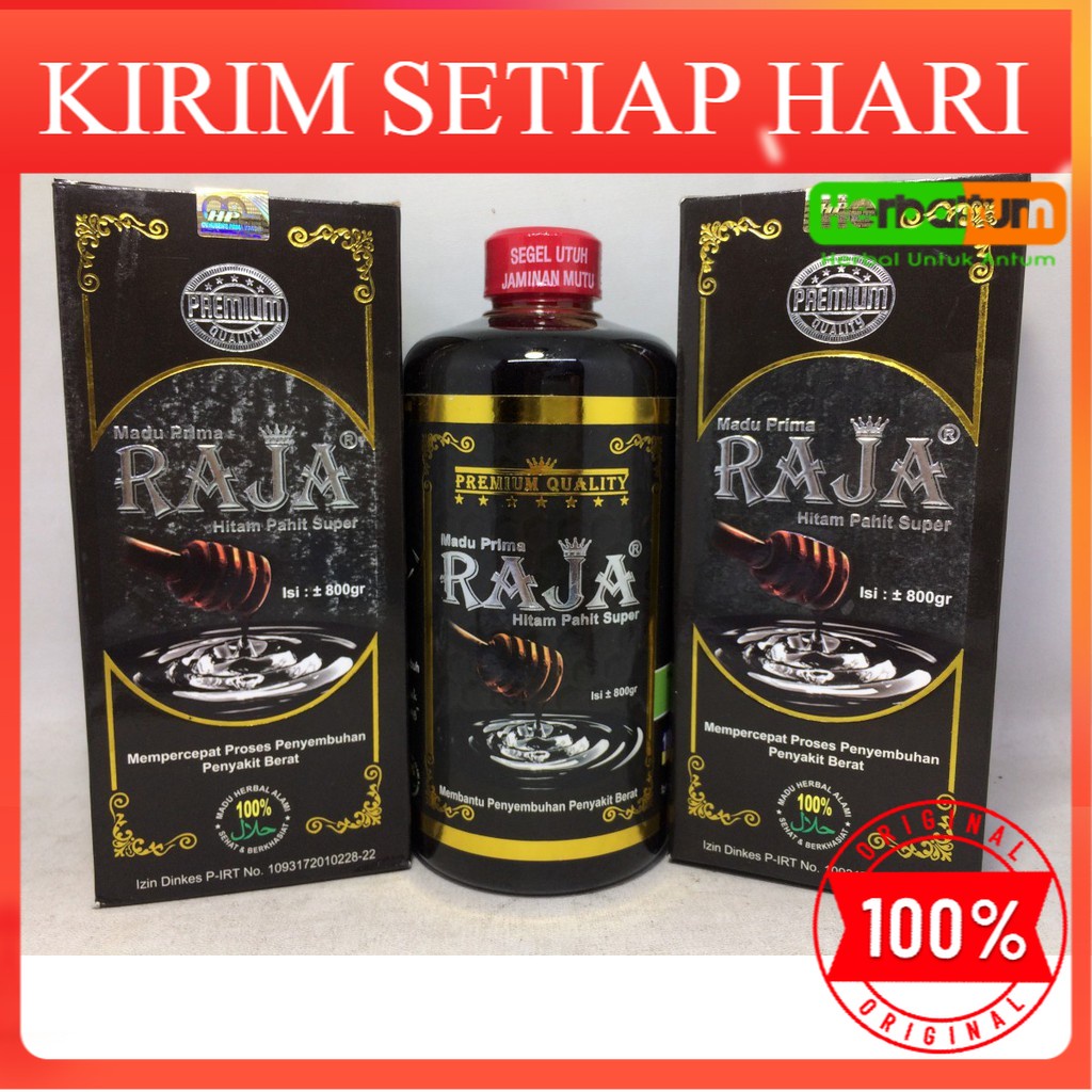 

ORIGINAL Madu Hitam Pahit Prima Raja Super 800 GR