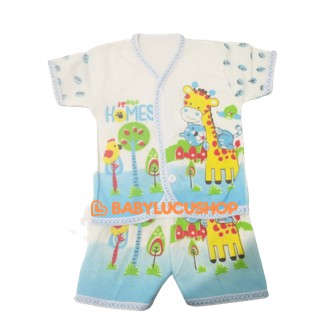 Setelan Baju Pendek Bayi Boboko 0-6 Bulan SNI Stelan Bayi1