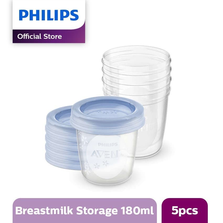 Philips Breastmilk Refill Cup 180ML/6 - SCF619/05