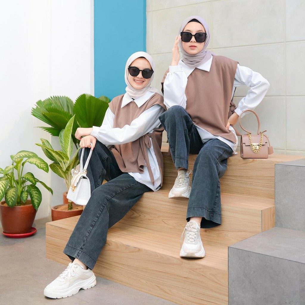 Zashi Blouse Atasan Top 2in1 Muslim Remaja Wanita Murah