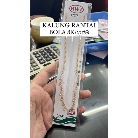 Kalung hwt fashion bola kadar 375/8k