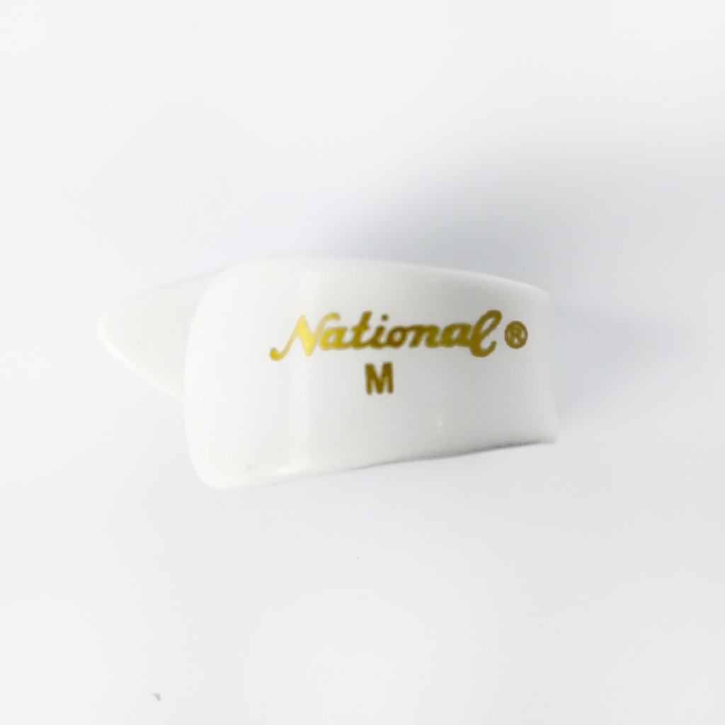 National White Thumb Pick Gitar