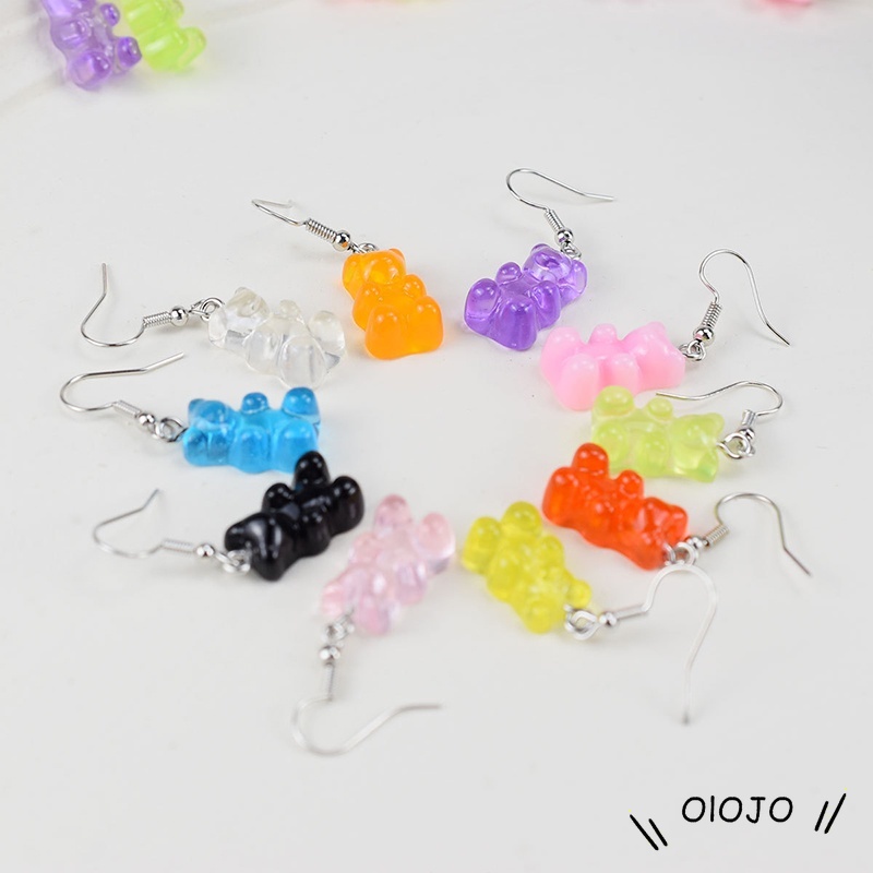 Anting Beruang Gummy Bear / Earrings Vintage Lucu Murah - ol