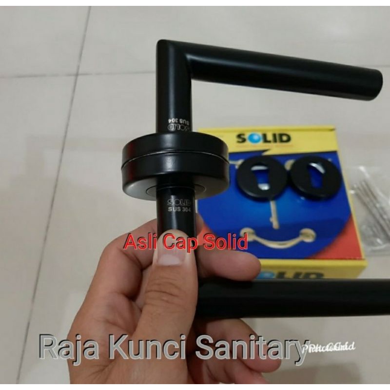 Handle Pintu Roses Solid HRE 61.41 Stainless SUS 304/Matt Black/Hitam/Handle Pintu/Gagang Solid