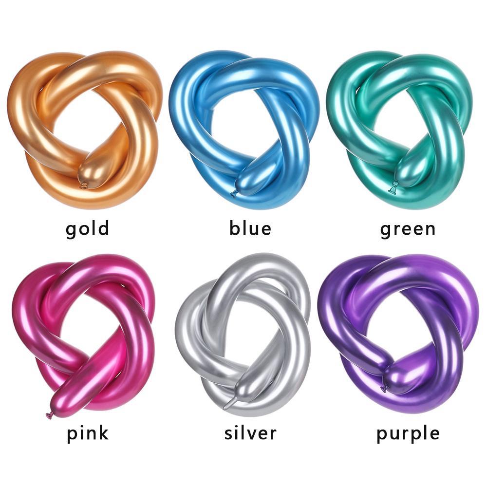 Solighter 10 Pcs Magic Balon Panjang Klasik Pesta Ulang Tahun Pernikahan Decoratio DIY Strip