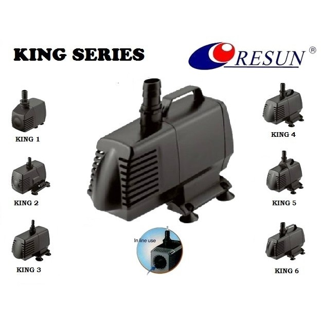 RESUN King-2 Pompa Air Celup Aquarium Hidroponik Submersible Pump