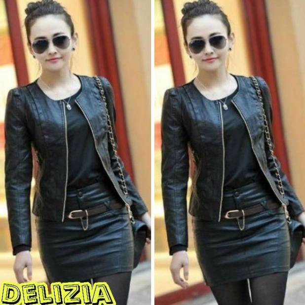Jaket Kulit Wanita Jaket Semi Kulit Wanita Jaket Kulit Korea Jaket Kulit Wanita Jumbo Murah 20