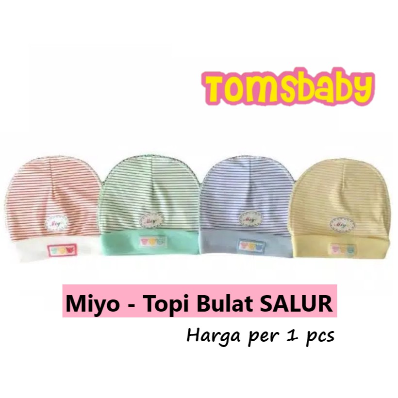 MIYO 1pcs Topi Bulat SALUR