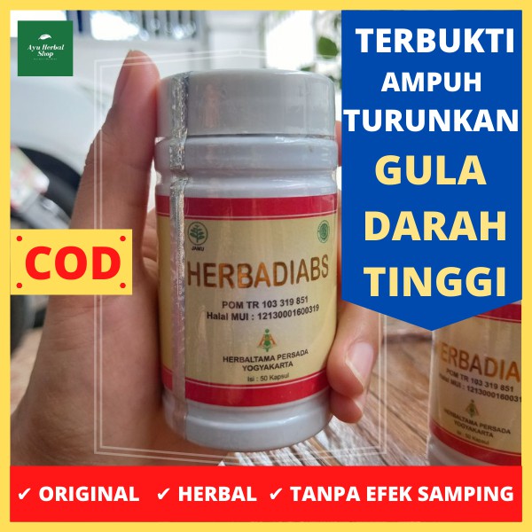 

Herbadiabs Obat Herbal Diabetes Kencing Manis Berkhasiat Turunkan Gula Darah Tinggi Original Alami