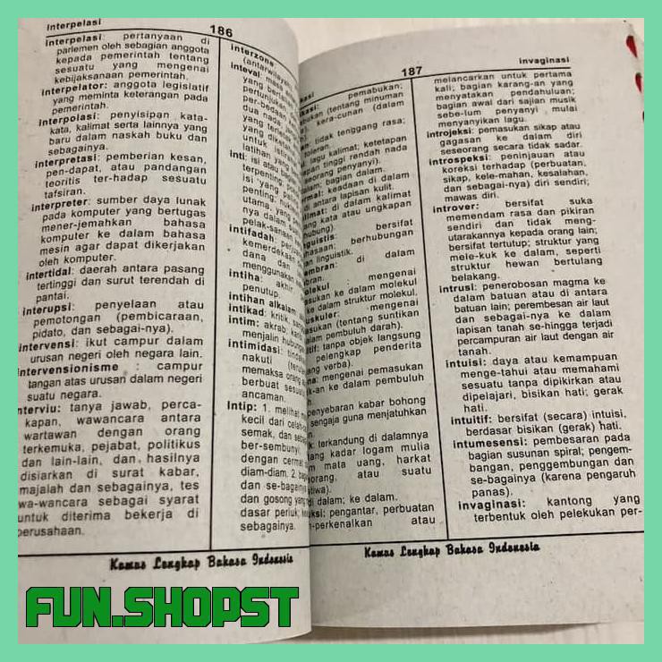 KAMUS BAHASA INDONESIA LENGKAP UNTUK SD SLTP SMU DAN UMUM (SDOBW)