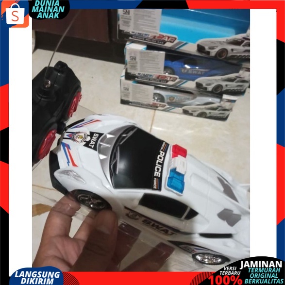 Mobil Remote Control Polisi Remot Kontrol Model Terbaru RC Sport Car Racing Police New