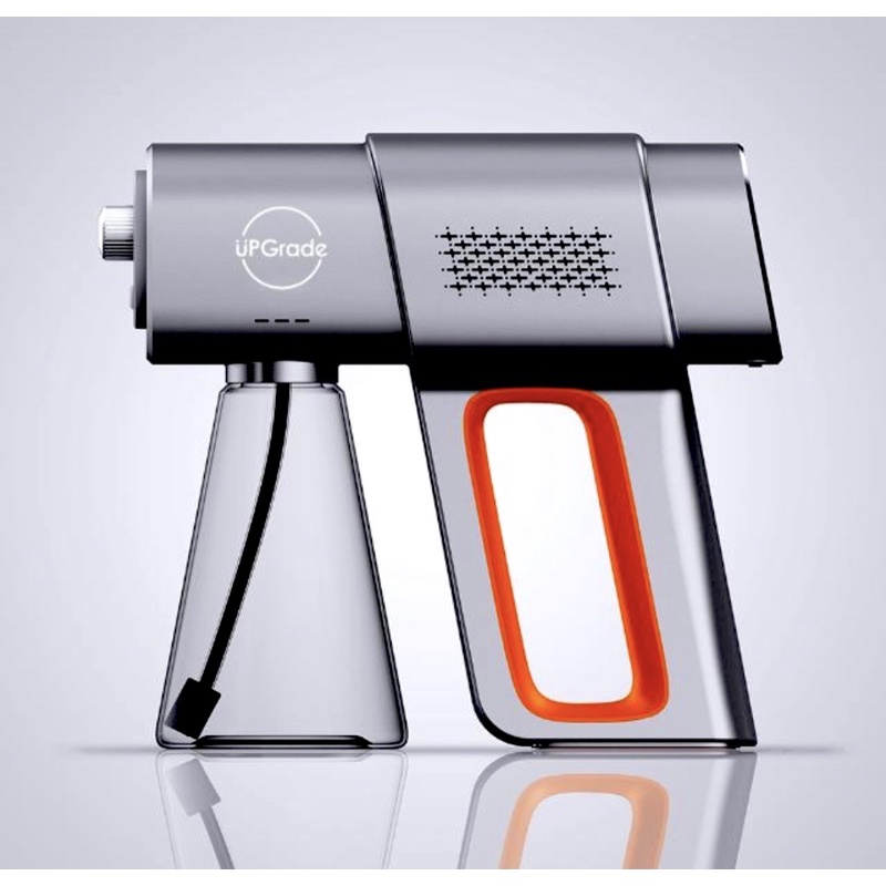 Nano Spray Gun Disinfectant Mist Wireless Pro GD8 Sensor Embun UV Light 380 ml