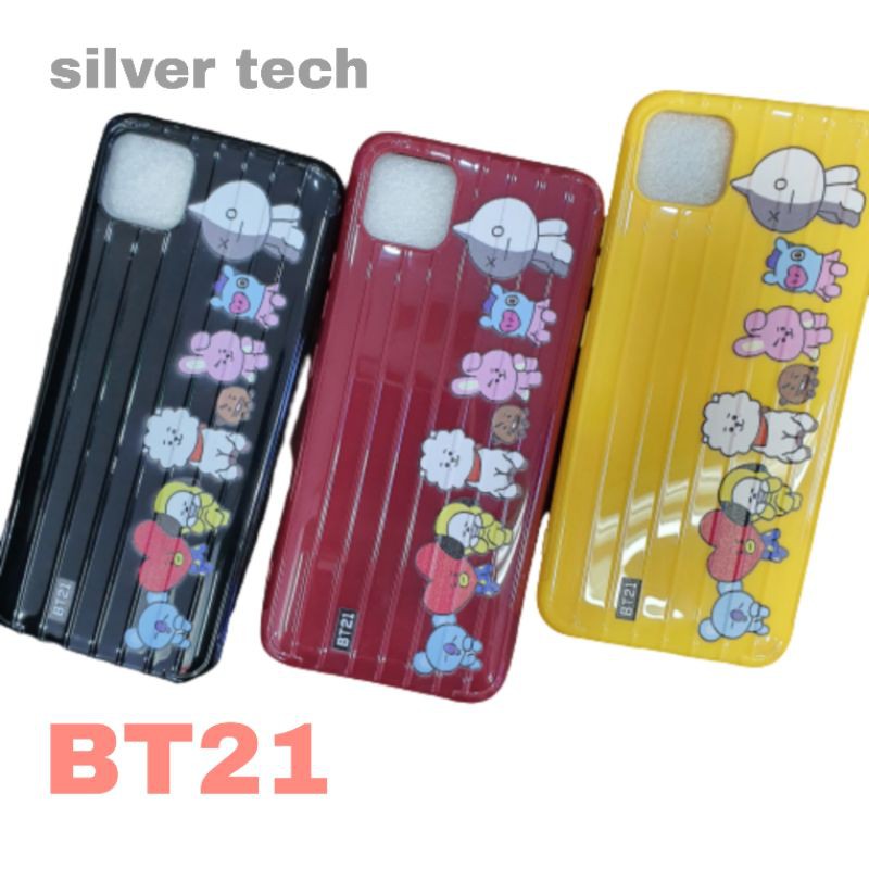 Silver Tech Softcase Gambar BT21 Realme C11 / Gambar Realme C12 / Gambar Realme C15