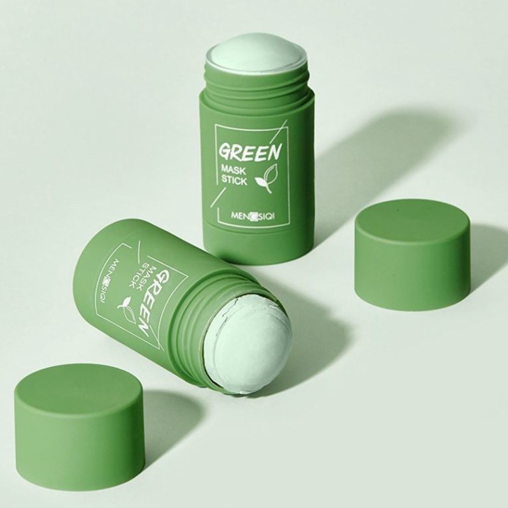 (Bisa Bayar Ditempat !!! ) MEIDIAN Green Tea Mask Cleansing Clay Stick Masker wajah Masker Pembersih komedo/Cleansing Mask