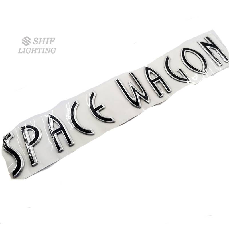 1pc Stiker Emblem Badge Tulisan Space Wagon Bahan Abs Untuk Mobil Mitsubishi