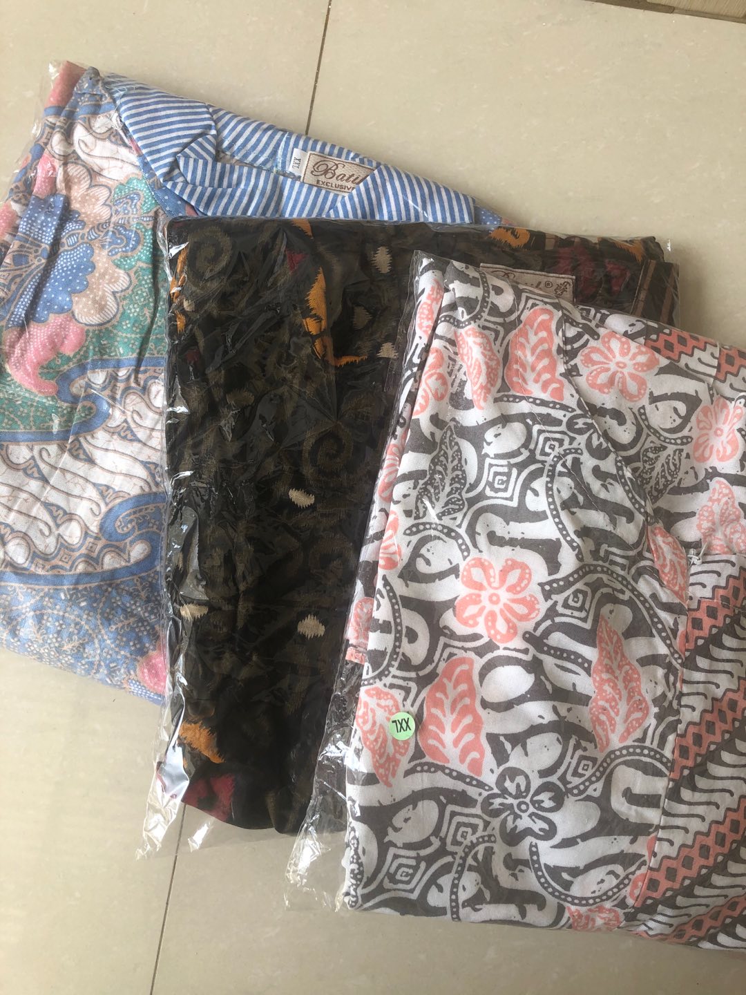 Tunik Batik Wanita Motif Songket Kombinasi Kotak Seragam Batik