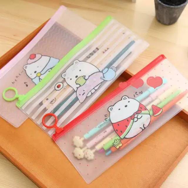 

Pencil Case PVC Transparan Molang