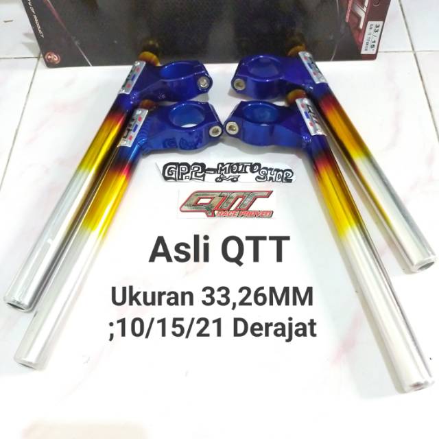 Stang / Setang Jepit Drag QTT Two tone As 33 Dan 26 Vixion Ninja R RR Satria Fu