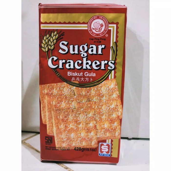 

Siap Krim Hup Seng / Cream Sugar Crackers / Biskuit Deluxe Vege / Hup Seng Keju - Gula Sugar