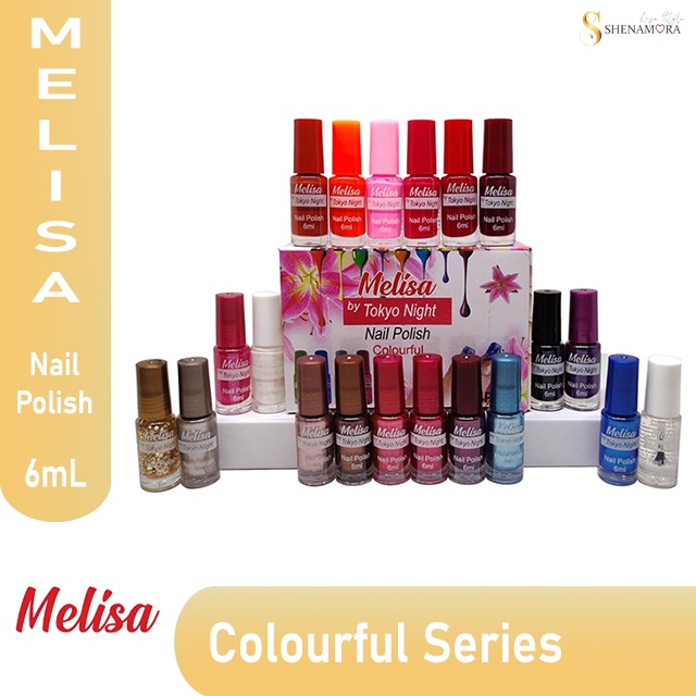 Melisa Nail Polish Colourful Edition 6 ml (24 Botol)