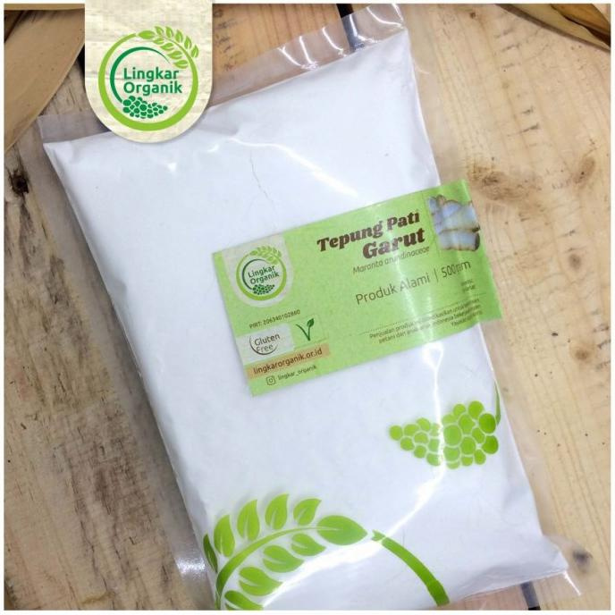 

TERMURAH Lingkar Organik Tepung Umbi Garut 500 Gram | MPAsi | Pati Garut Kode 1415